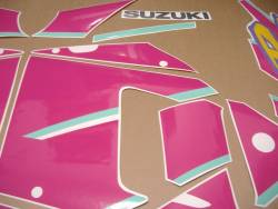 Suzuki GSXR 750N 1992 black pink decals set