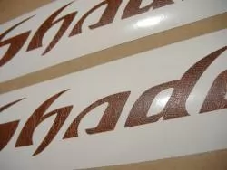 Honda VT Shadow leather imitation gas tank decals