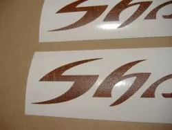 Honda VT Shadow leather imitation gas tank badges