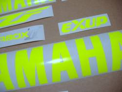 Yamaha R1 5jj 4xv fluorescent yellow decals