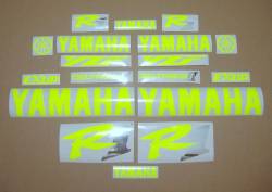 Yamaha R1 5jj 4xv neon fluo yellow stickers set