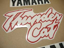 Yamaha Thundercat 1996 yellow silver logo graphics