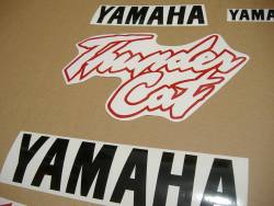 Yamaha Thundercat 1996 yellow silver decals set