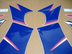 Suzuki GSX-R 750 WN 1992 white/blue sticker set