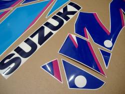 Suzuki GSX-R 750 WN 1992 white/blue decal kit