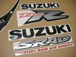 Suzuki TL1000R 2000 V-twin yellow reproduction stickers