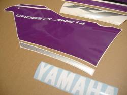 Yamaha R1 14b 2014 custom purple logo graphics