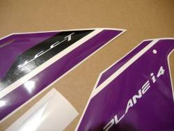 Yamaha R1 2013-2014 customized purple decals