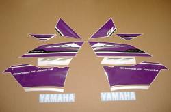 Yamaha R1 2013-2014 customized purple decal set