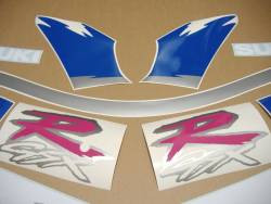 Suzuki GSXR 750W blue/white restoration decals