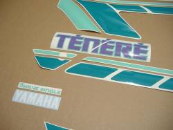 Yamaha Tenere 1993 black reproduction stickers 