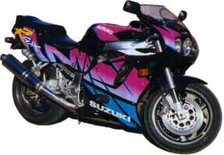 Suzuki gsx-r 750 1993 SRAD black decals kit