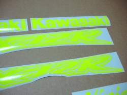 Kawasaki ZX-12R fluo neon yellow/green emblems logo set