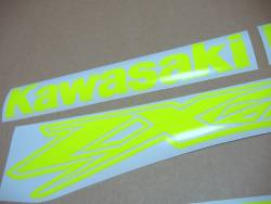 Kawasaki ZX-12R Ninja fluo neon yellow/green stickers