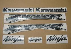 Kawasaki ZX-12R Ninja carbon fiber stickers set