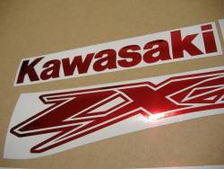 Kawasaki ZX-12R Ninja custom chrome red graphics set