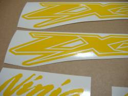 Kawasaki ZX-12R Ninja customized yellow graphics 