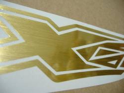 Kawasaki ZX12R Ninja brushed golden stickers 