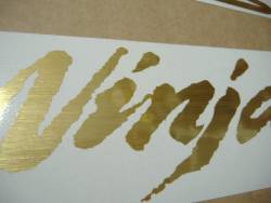 Kawasaki ZX12R Ninja brushed golden adhesives