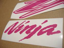 Kawasaki ZX-12R Ninja custom hot pink decals kit