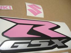 Suzuki GSXR Gixxer 600 srad soft pink graphics set