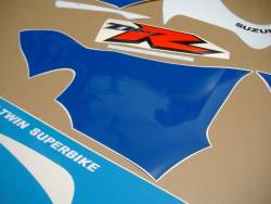 Suzuki TL 1000R 1998-1999 superbike white/blue decals