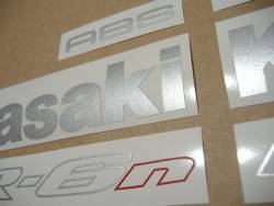 Kawasaki ER-6N 650 ninja naked 2008 black stickers