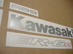 Kawasaki ER-6N 650 ninja naked 2008 black decals