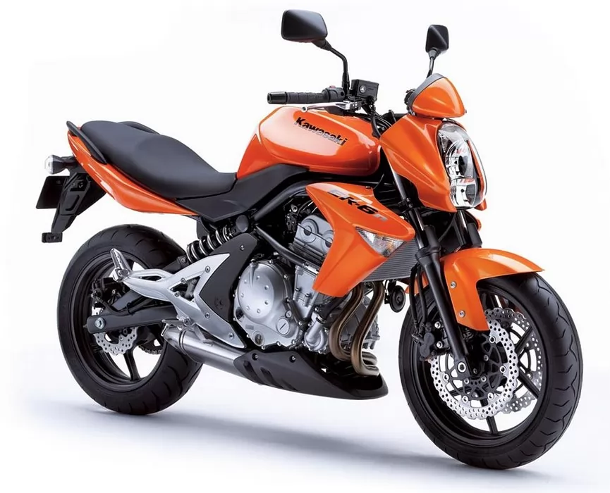 Kawasaki ER-6N 650 ex-6 naked 2008 orange stickers