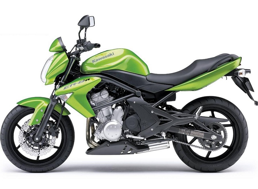 sponsoreret Fejde Calibre Kawasaki ER-6N (650) 2008 decal set (full kit) - green version -  Moto-Sticker.com
