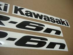 Kawasaki ER-6N 650 streetfighter 2008 green decal kit