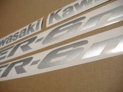 Kawasaki ER-6N 650 streetfighter 2008 blue decal kit