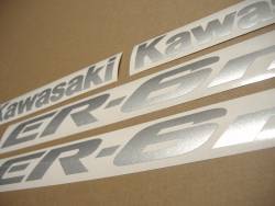 Kawasaki ER-6N 650 ex6 ninja 2008 blue stickers