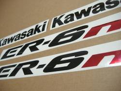 Kawasaki ER-6N 650 streetfighter 2007 grey decal kit