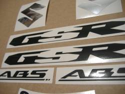 Suzuki GSR 600 2008 K8 silver decals emblems logo set