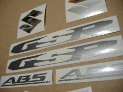 Suzuki GSR 600 ABS 2009 K9 black replica stickers