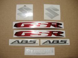 Suzuki GSR 600 ABS 2010 matte black decals kit