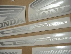 Honda CBF 1000 2010-2011 black emblems logo set