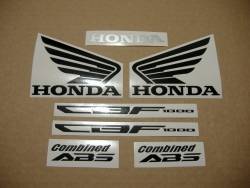 Honda CBF1000 2013 titanium grey complete decals set