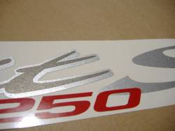 Suzuki Bandit GSF1250S 2007 black emblems logo set