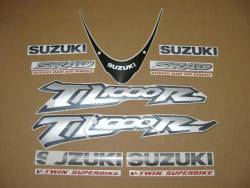 Suzuki TL 1000R V-twin 2001 yellow reproduction stickers