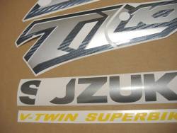 Suzuki TL1000R V-twin 2001 red reproduction stickers