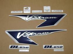 Suzuki DL650 V-Strom 2007 K7 blue complete decals kit