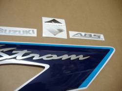 Suzuki V-Strom 650 2008 K8 blue full decals kit