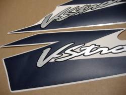 Suzuki DL650 2005-2006 blue logo graphics set