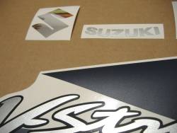 Suzuki DL650 2005-2006 blue emblems logo set