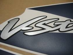 Suzuki DL650 2005-2006 blue replacement decals 