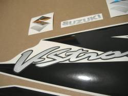 Suzuki DL650 2005-2006 red emblems logo set