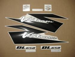 Suzuki DL650 2005-2006 red complete decals set