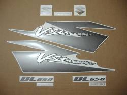 Suzuki DL 650 V-strom 2005 black replica decals set